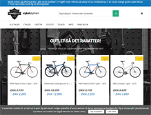 Tablet Screenshot of cykelstyrken.dk